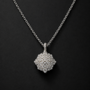 Diamond Cluster Pendant — Star Facet