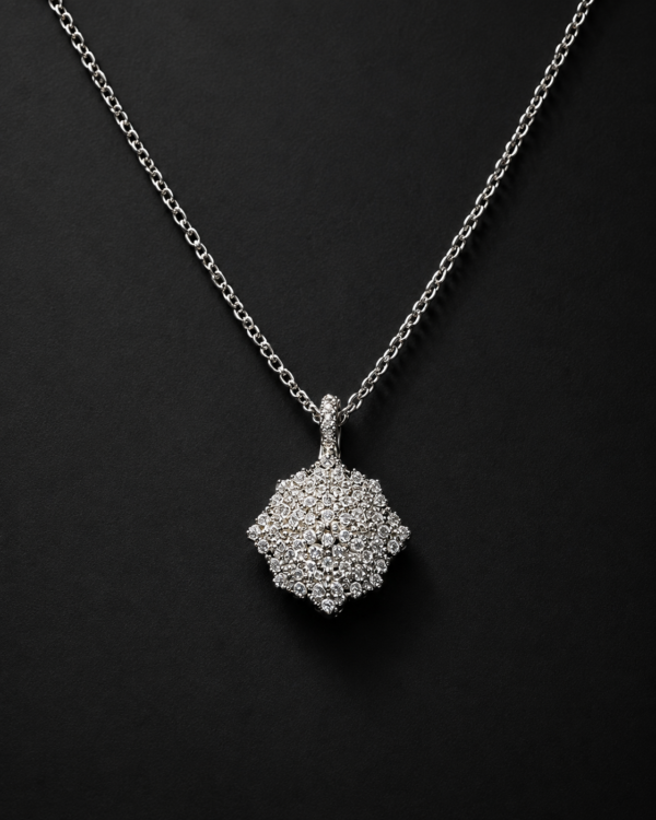 Diamond Cluster Pendant — Star Facet