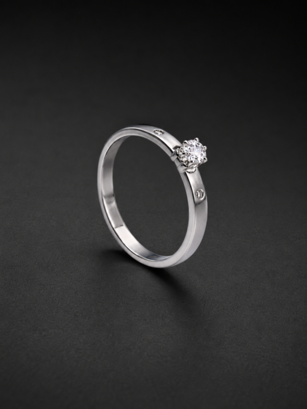 Diamond Solitaire Ring — Classic Six-Prong